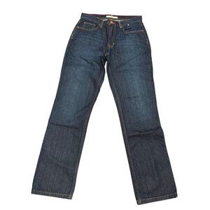 Tommy Hilfiger Straight Leg Jeans womens size 6 Dark Blue Denim Classic Fit Ca